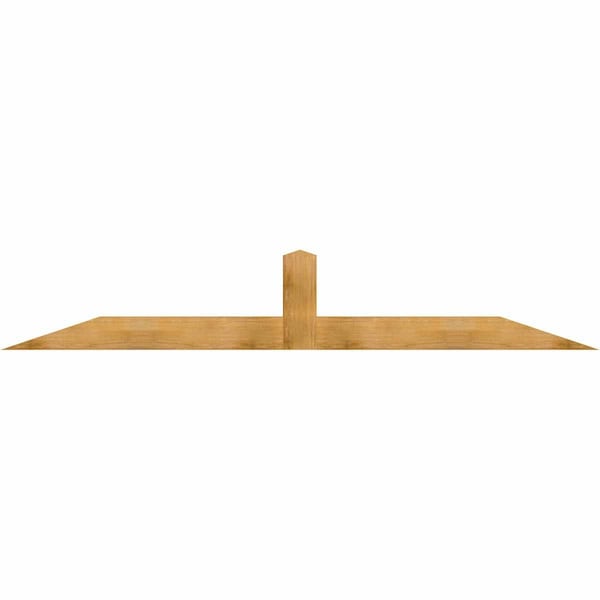 Ekena Millwork Portland Rough Sawn Timber Gable Bracket, Western Red Cedar, 108"W x 18"H x 4"D x 6"F, 4/12 Pitch GBW108X18X0406POR00RWR - main